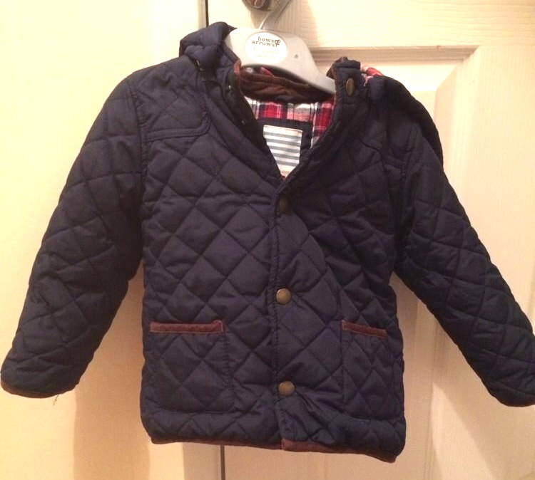 Prince George Jacket ebay Navy Puffer Quilted Pocket Elbow Trim January 6 2015