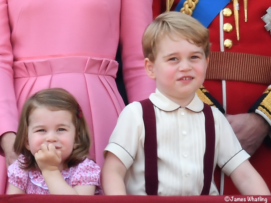 Prince George Princess Charlotte Trooping Colour 2017